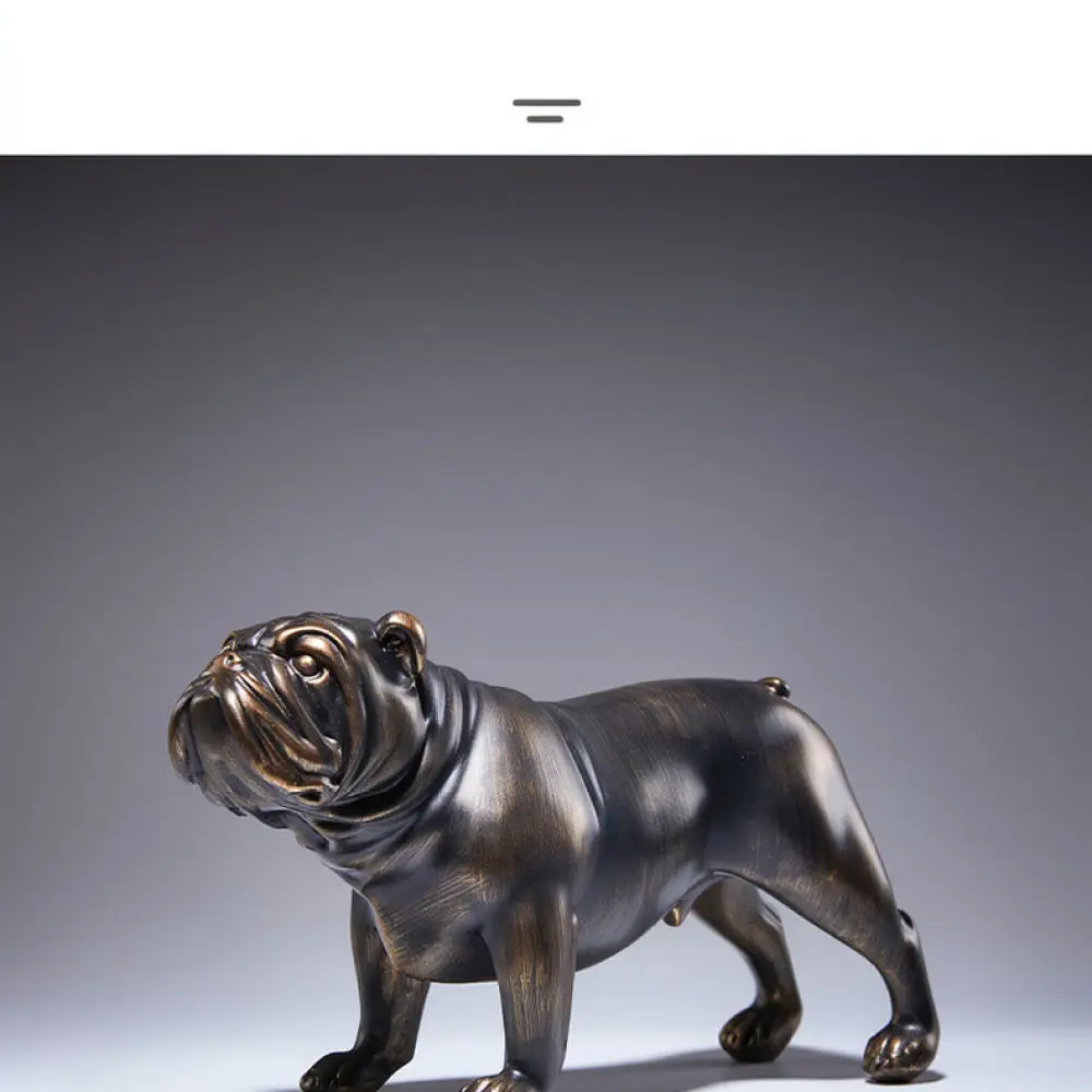 Modern Resin Greyhound Figurine Antique Bronze Style Sculpture Home Decor Craft For Living Room Office Tabletop