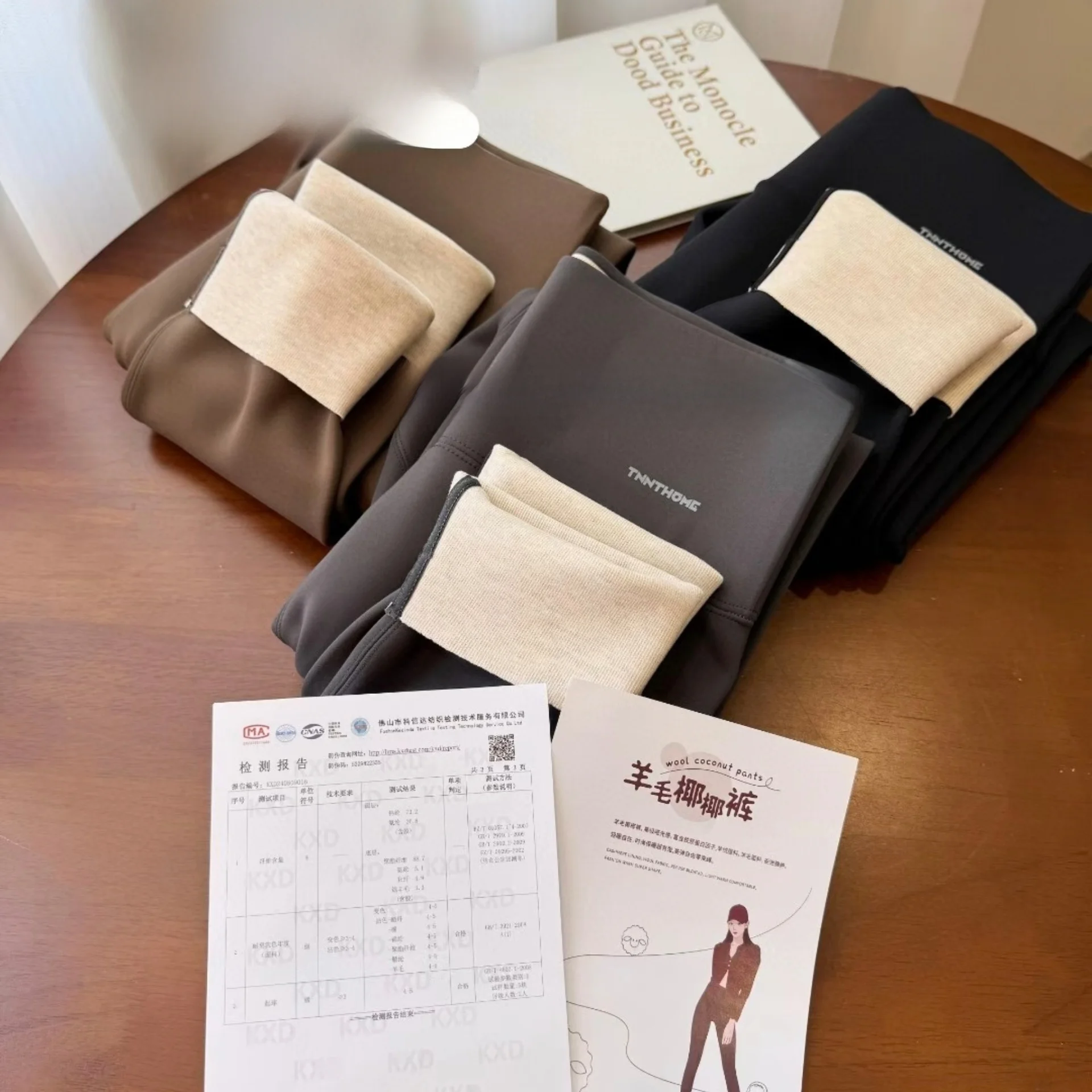 High Waist Fce Lined Yoga Pants Women's Warm Cozy Wool nut Pants Tummy Control Butt Lifting Nine Point Pants Fitn