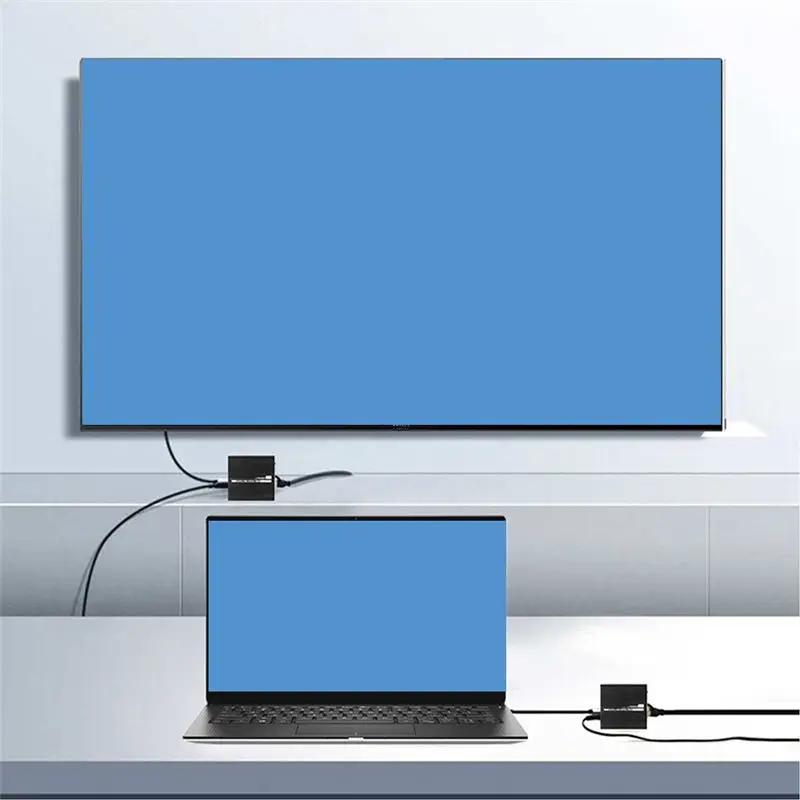 

*A91P Network Cable Extender Transmitter Receiver ET100 Audio Synchronization Output with IR Port HDMI-Compatible with US Plug