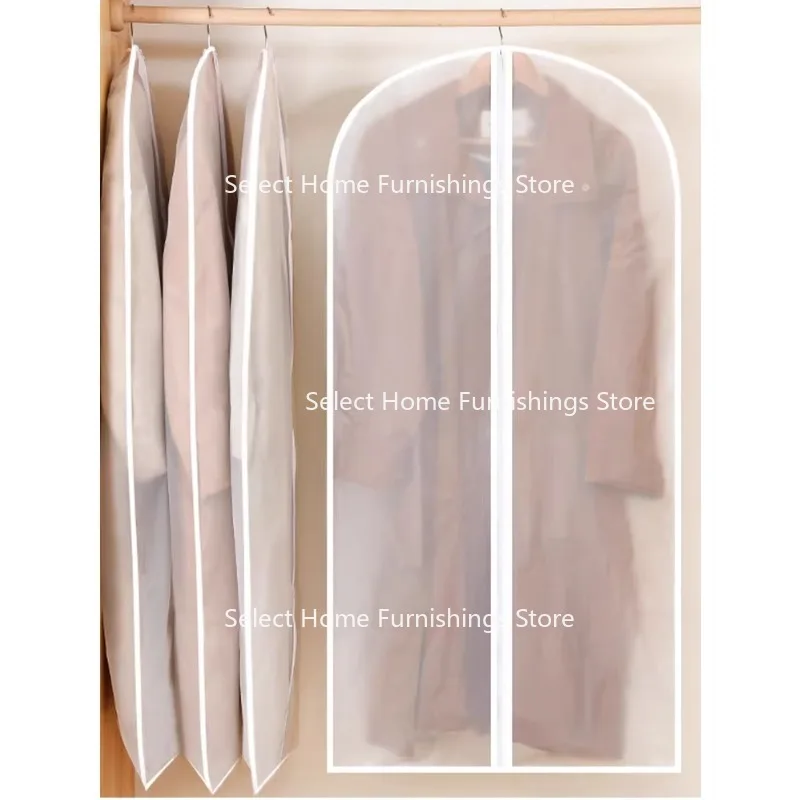Suitable for Clothes Dust Cover Clothing Hanging Bag Transparent  Coat Down Long Bag hanging organizers