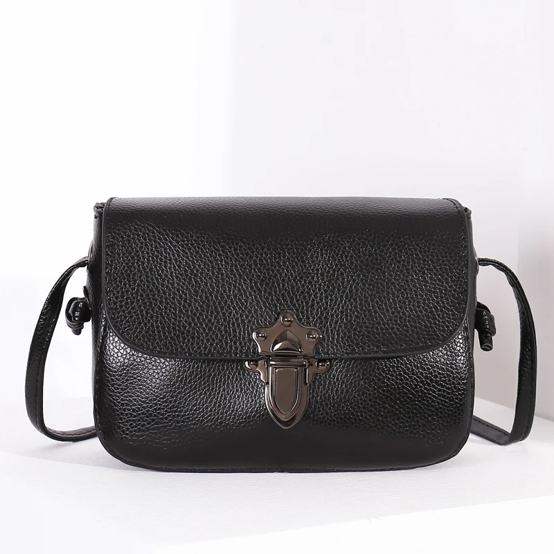 

2025 New Fashion Women Handbags European Design Cow Genuine Leather Ladies Shoulder Bags Female Girl Brand Luxury Crossbody Bag