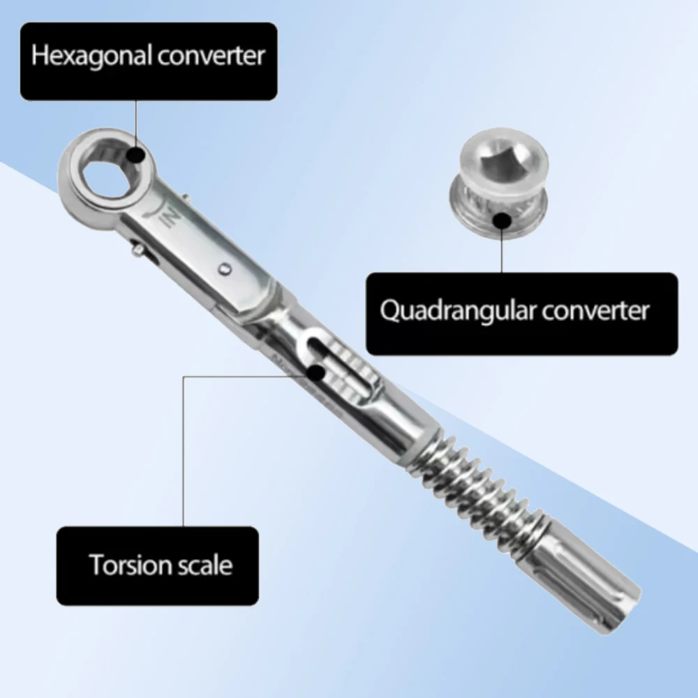 Dental Torque Ratchet Wrench with Drivers for Precise Placement and Prosthetic Abutment Tightening  fast shipping