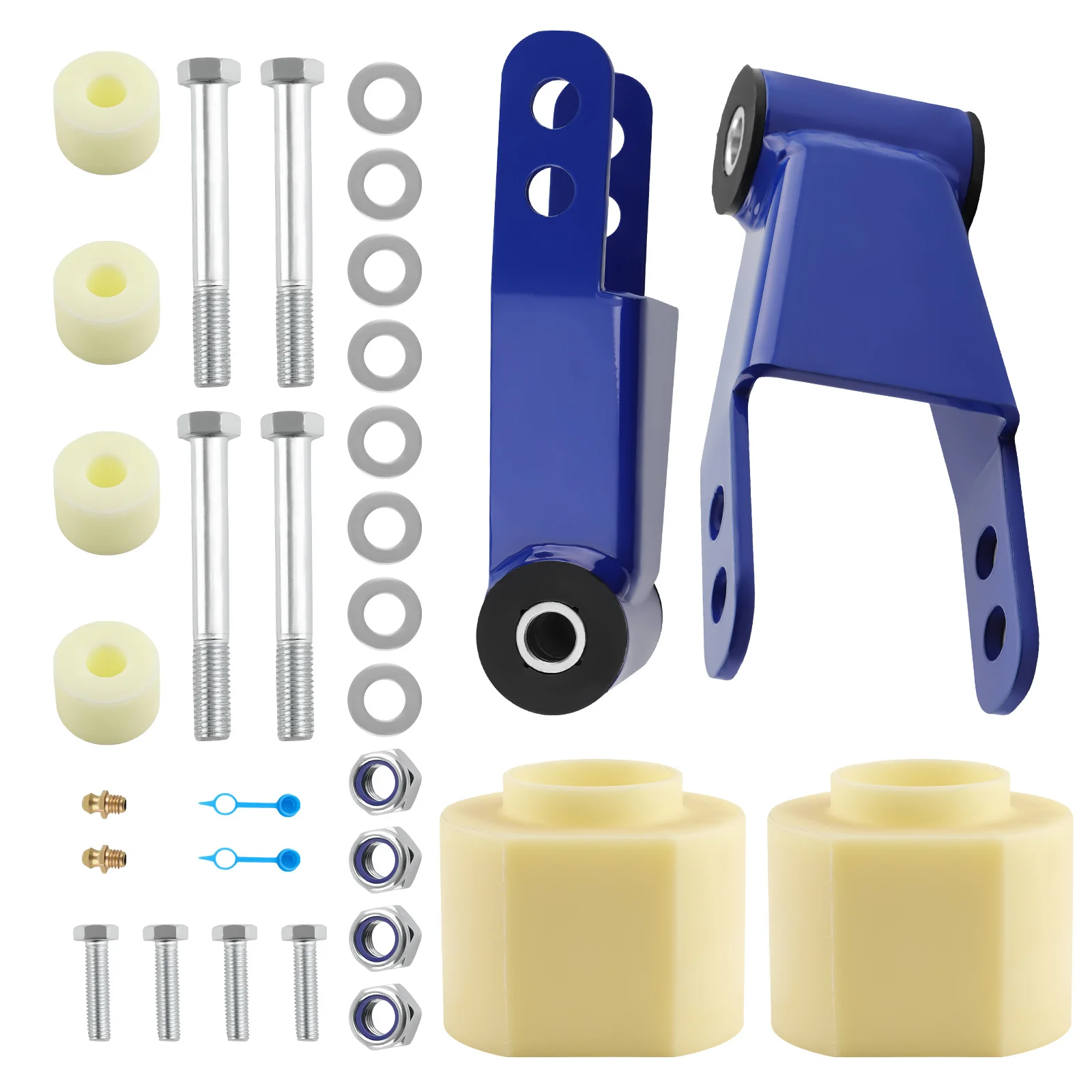 

Leveling Lift Kit Front 3'' Rear 2'' Shackles for Jeep Cherokee XJ 1984-2001