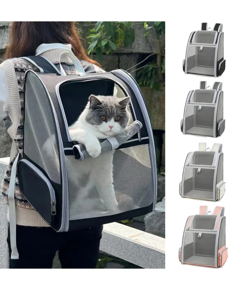 

Pet Cat Carrier Bag Outdoor Travel Backpack for Cats Small Dogs Breathable Cat Carrying Bag Suitable for Cats Within 6kg