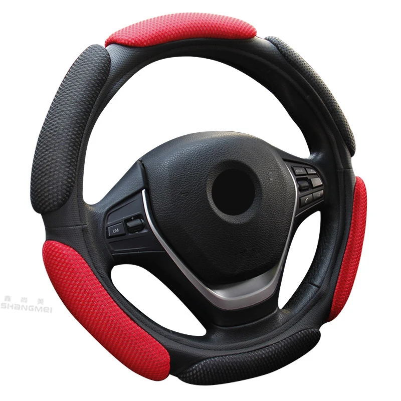 Car Steering Wheel Cover Fashion 9 Styles Breathable For 37 - 38 CM 14.5