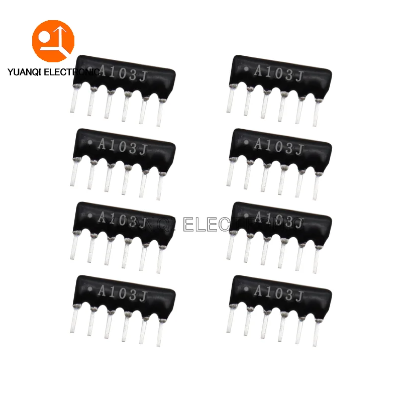 10pcs 9PIN 8PIN 7PIN 6PIN 5PIN 10PIN 4PIN exclusion เครือข่ายตัวต้านทานอาร์เรย์ DIP 100R 220R 470R 1K 1.5K 2.2K 10K 22K 47K 100K ohm