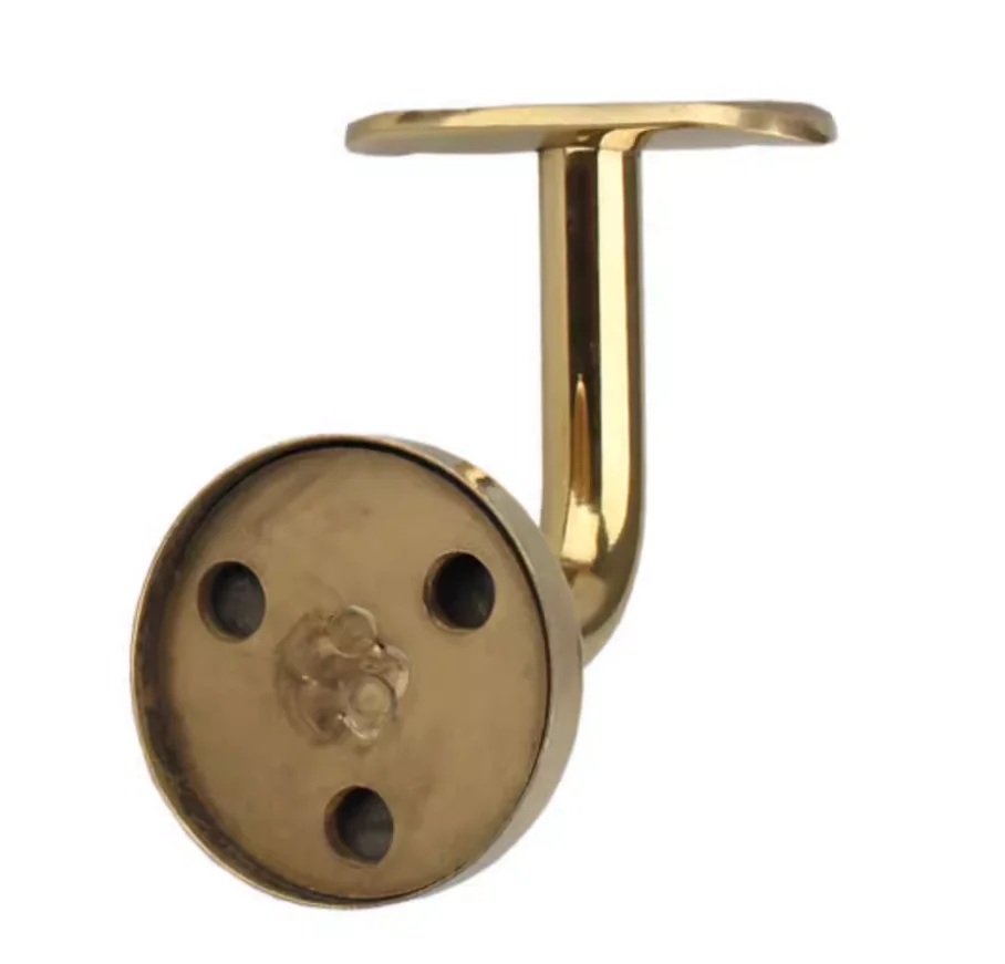 4Pcs SUS304 Wall Railing L Bracket Handrail Support Rose Gold Antique Bronze