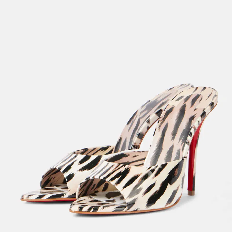 

Summer New Women's Pointed Open Toothed Slim Fit High-heeled Slippers, Outdoor Sexy Sandals, Fashionable High-heeled Slippers