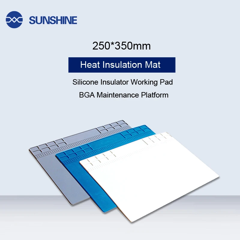 

SUNSHINE SS-004A Soldering Mat Heat Insulation Repair Pad Soldering Work Station Mat Silicon Welding Maintenance Platform