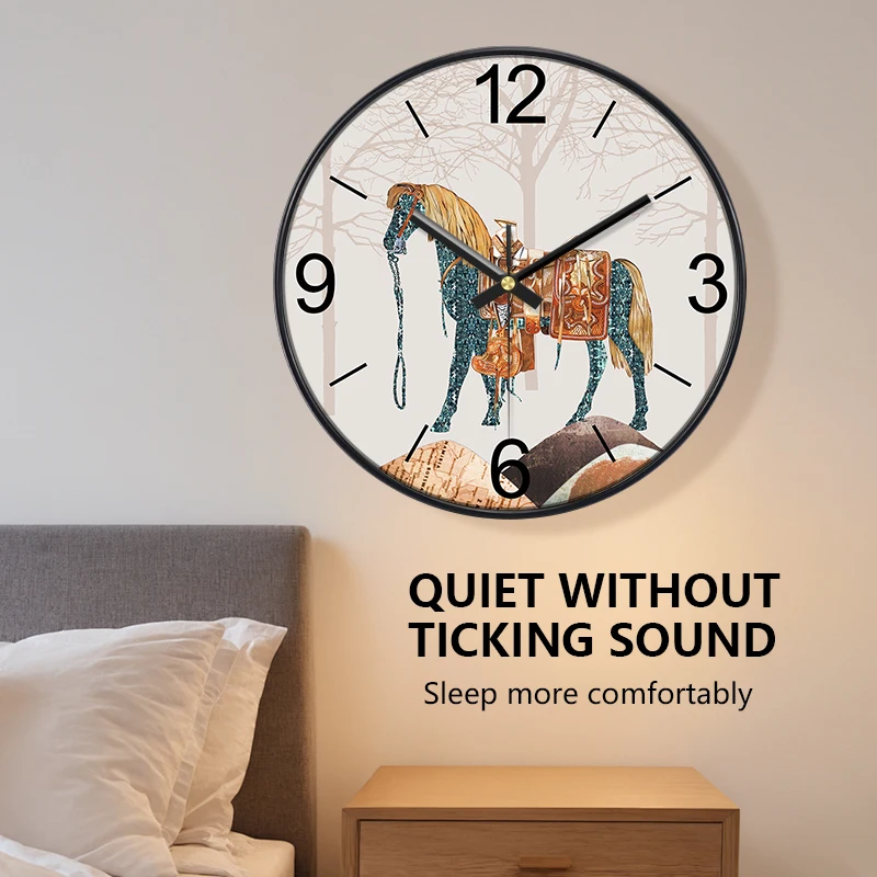 

Nordic Light Luxury Clock Fashion Home Background Wall Hanging Clock New Living Room Bedroom Creative Home Decoration