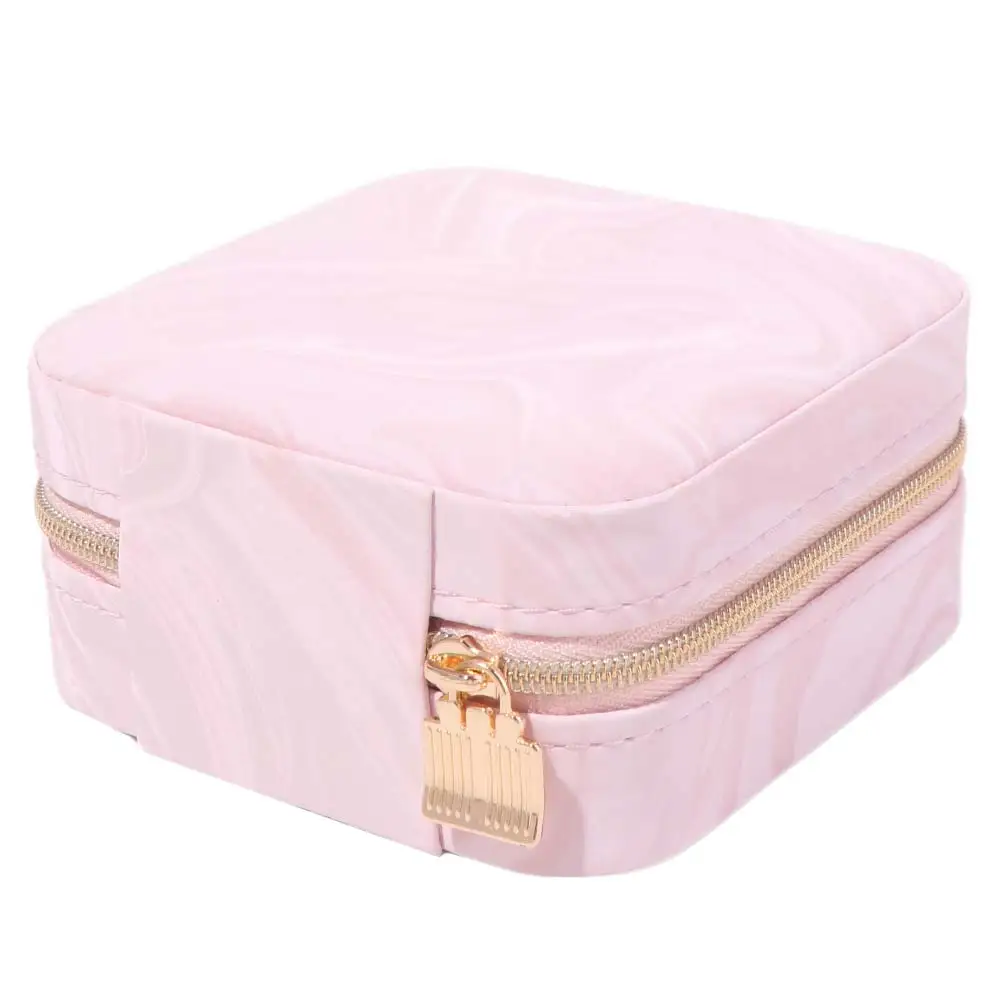 

Portable Jewelry Storage Box Mini Layered Earrings Necklace Ring Jewelry Box Organizer Packaging Box Jewelry Display Case Home