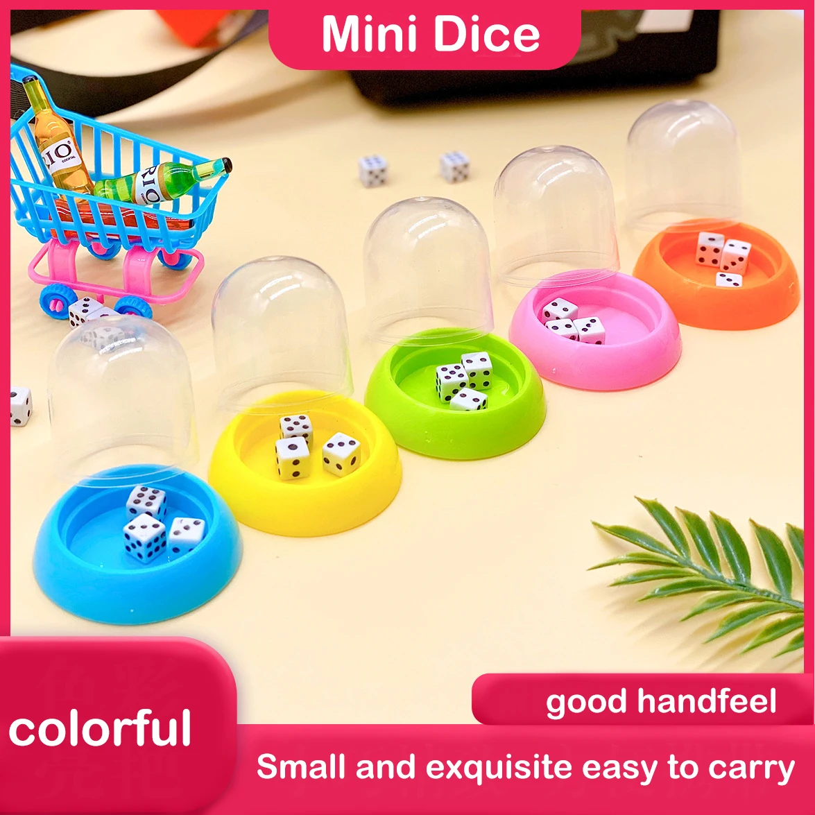 2Pcs Children's Creative Dice Toys Mini Fun Dice Party Table Game Toys Parent-Child Interactive Game Toys Kids Educational Toys