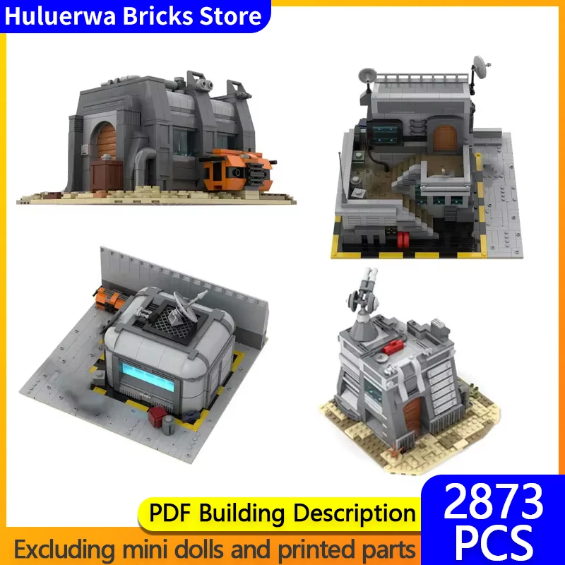 Star Movies Model MOC Building Bricks First War Base Headquarters Modular Technology Gifts Holiday Assemble Children Toys Suit