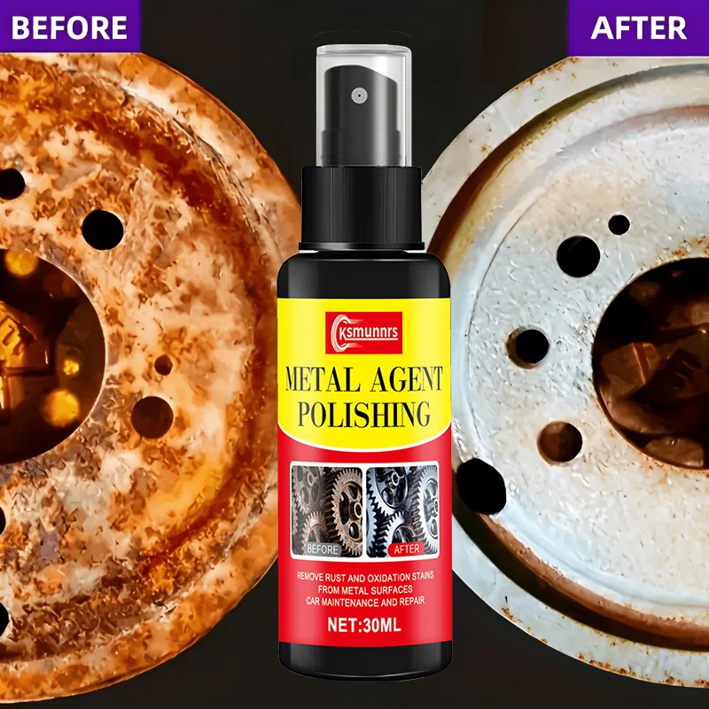 Rust Remover and Converter for Metal Parts - Highly Effective and Gentle Rust Remover, Suitable for Iron Railings, Tools, Electr