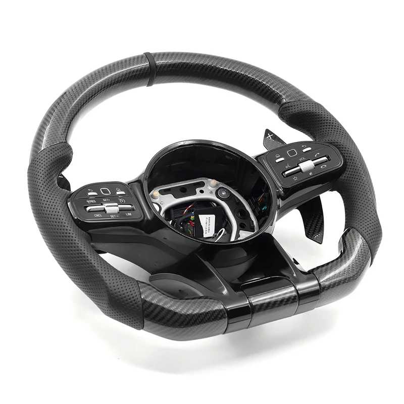 High Quality Real Carbon Steering Wheel for Mercedes-Benz AMG E Class C43 A45 CLS400 S65 G63 GLS450 GLC300 W212 W205 W204 W213