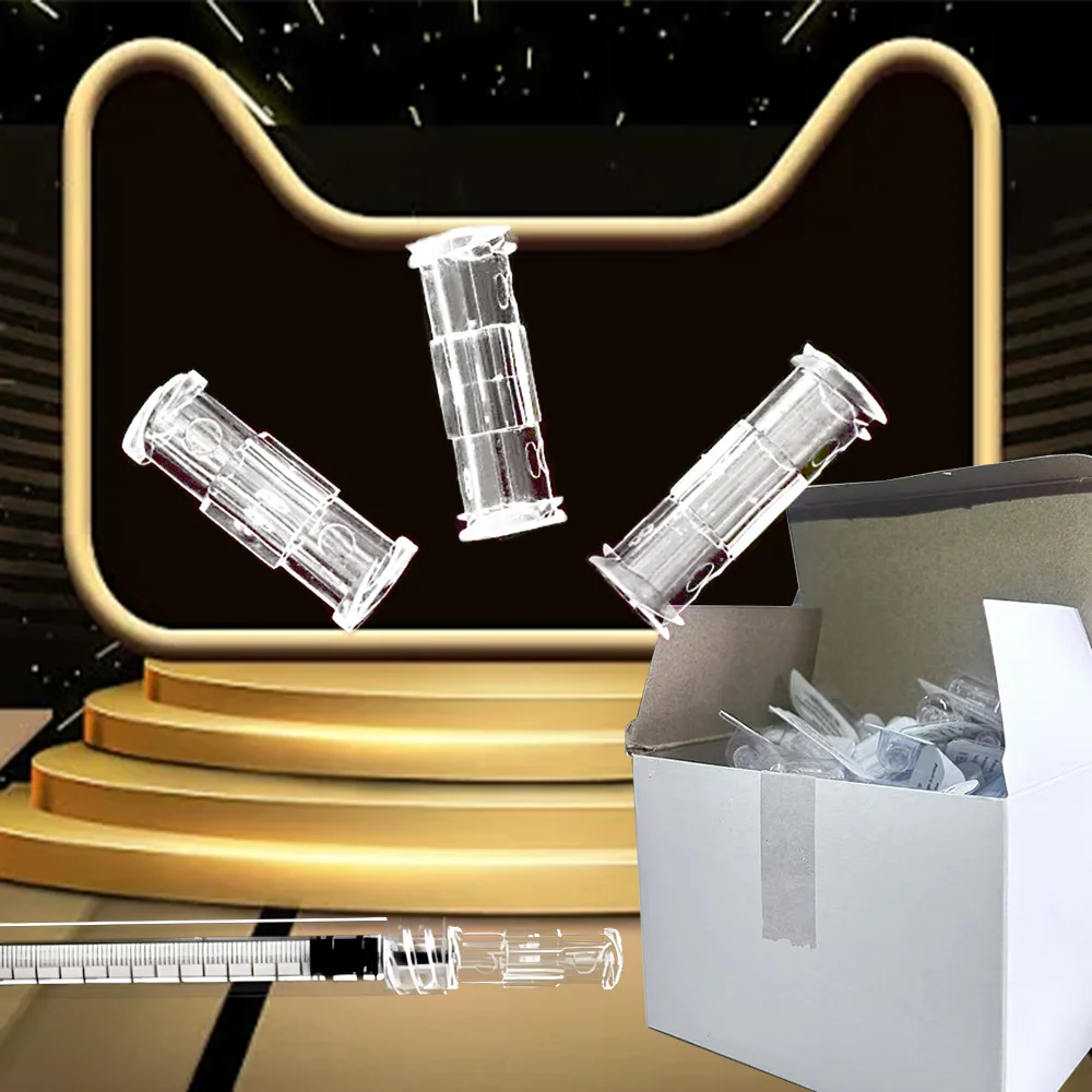 Double Helix Sterile Syringe Connector Luer Lock Medical Adapter Leak Proof EasyUse Plastic Pneumatic Part Durable 4mm Aperture