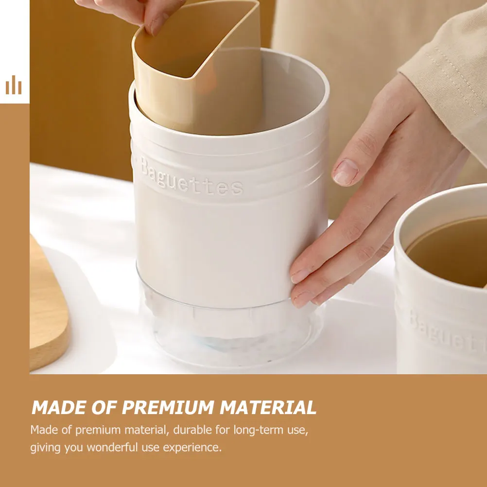 

Chopsticks Storage Tube Kitchen Utensil Stand Cutlery Container PP PET Drain Holes Contemporary Design Spoon Holder