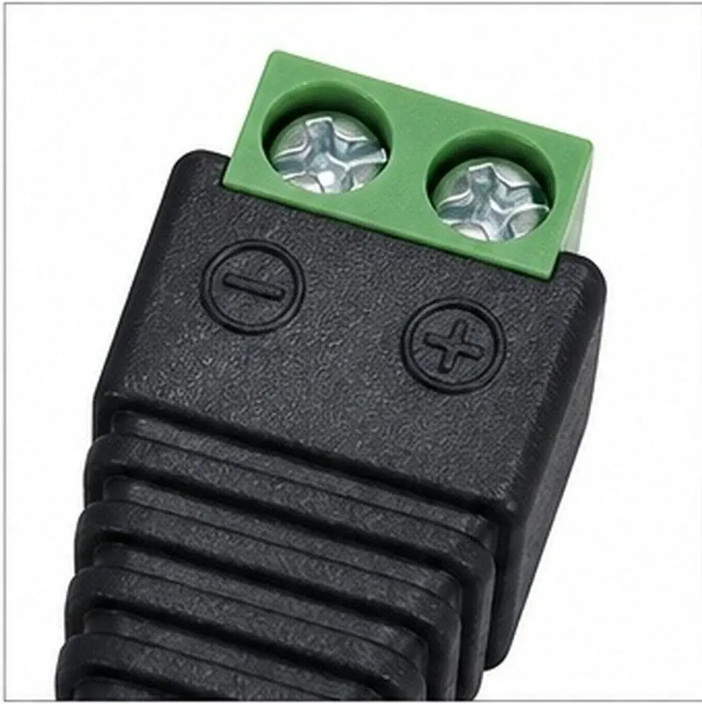5Pcs Universal Dc Power Connector Kit 12V Plug Jack for LED Strip Lights Cctv Cameras Video Supply Electronic Recorders Reliable