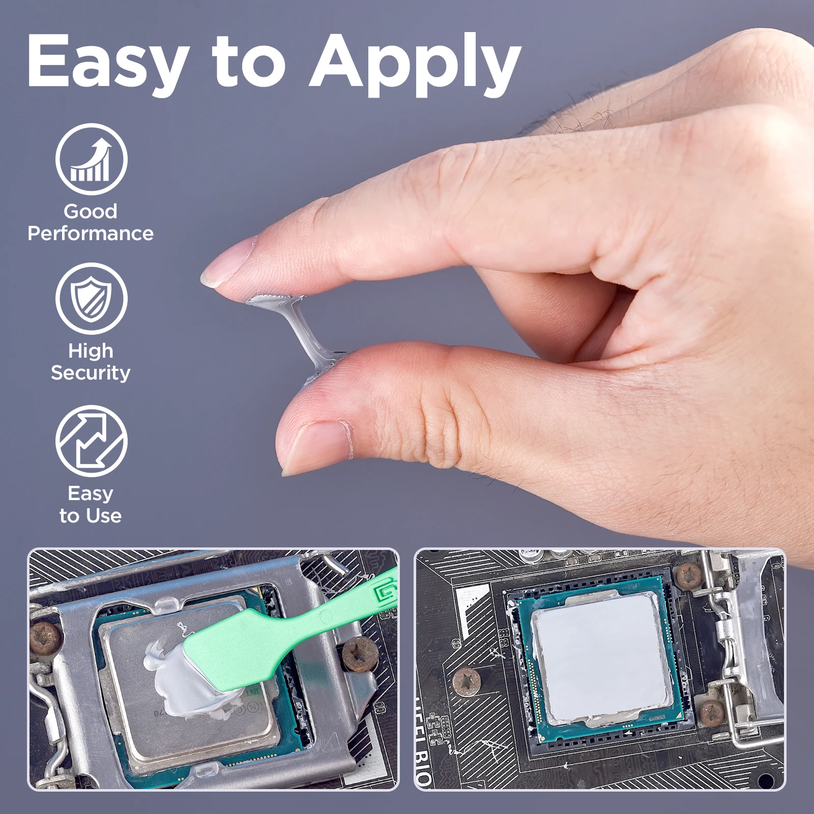 Gd900 gd007 GD-2 kit de graxa condutora térmica dissipador de calor pasta de silicone para processadores cpu de computador dissipador de calor gesso refrigerador de água