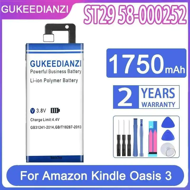 

For Amazon Kindle Oasis 3 Oasis3 ST29 58-000252 High Capacity Tablet Battery Lightweight 1750Mah