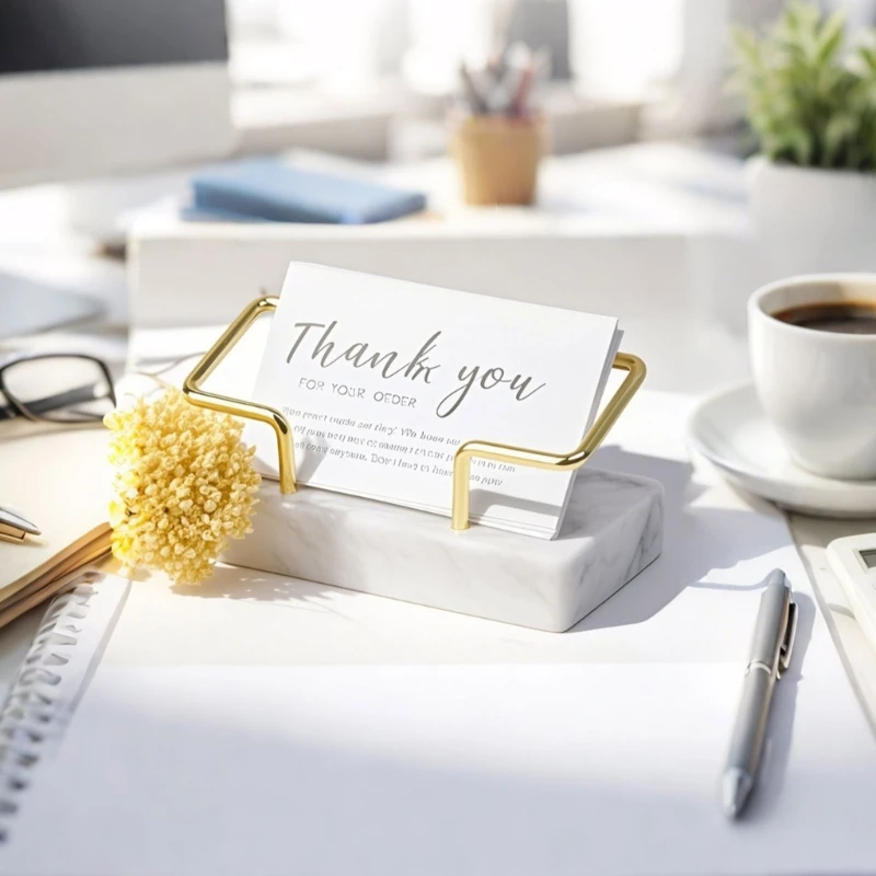  Business Card Holders Marble Card Holders Business Card Stand for Counters