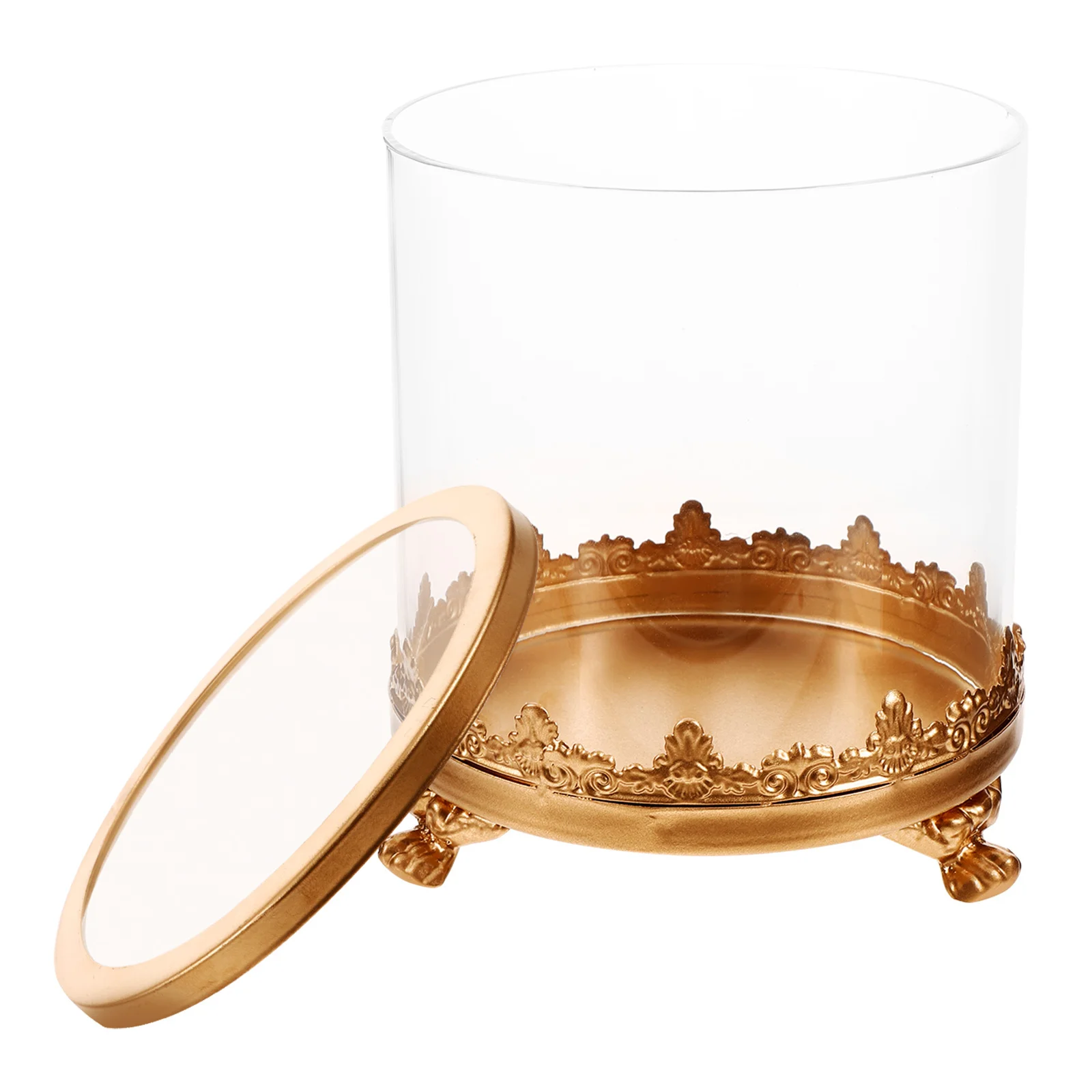 

Eternal Flower Glass Dome Compact Size Glass Cloche Dome Base Office Tabletop Display Clear Preserved Flower Cover Decor