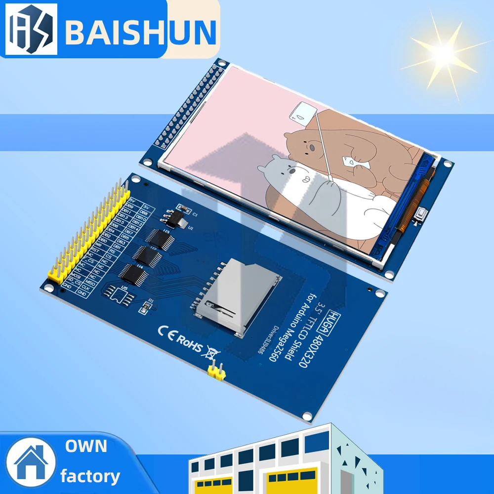 

3.5 inch TFT LCD screen module Ultra HD 320X480 for Arduino MEGA 2560 R3 Board