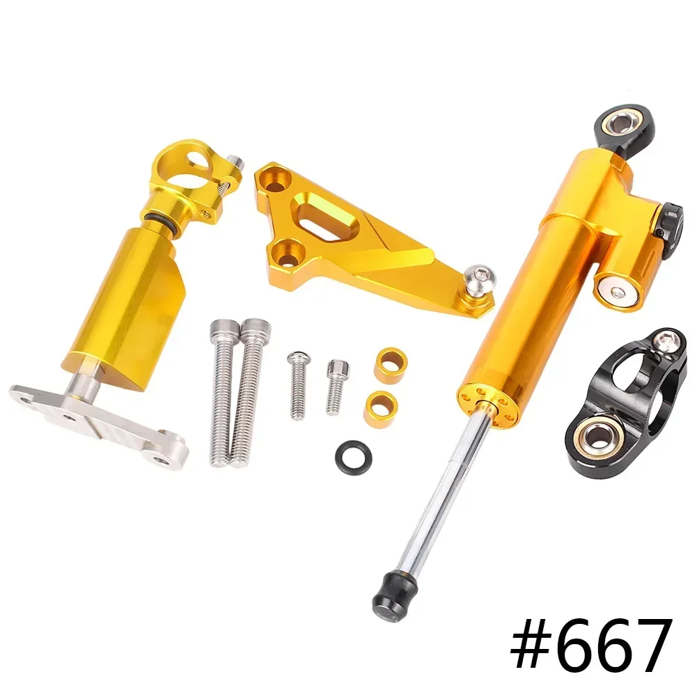 

for BMW S1000RR S 1000 RR 2014 2015 2016 CNC Motorbike Steering Damper Stabilizer Safety Control w/ Mounting Bracket Holder Kit