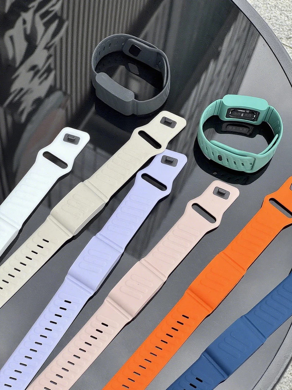 Comfort Durable Silicone Wristband Compatible with WHOOP 4.0 Band, Soft Silicone Sports Loop Strap for Men & Women