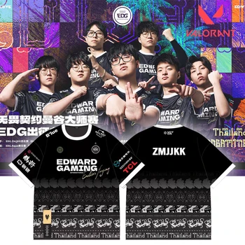 2025 Valorant Esports EDG Jersey Zmjjkk camiseta VCT Masters Bangkok uniforme de entrenamiento Unisex Streetwear abanicos ropa personalizada