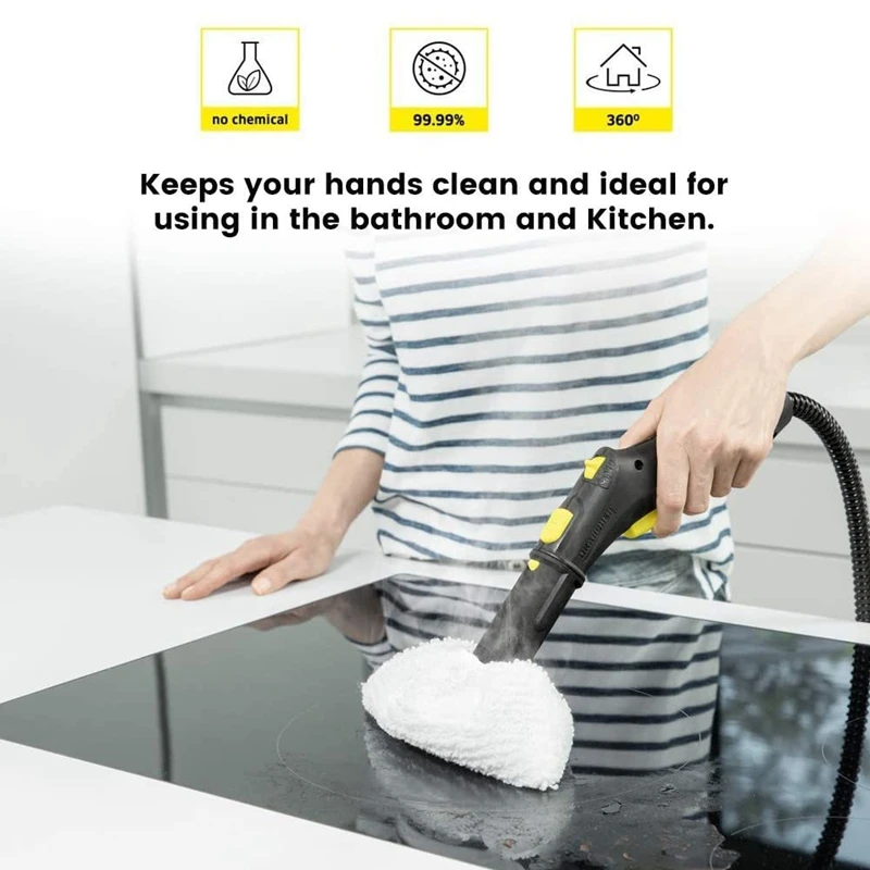 Washable Cloth (For Floor Nozzles + For Hand Nozzles) For Karcher Easyfix SC2,SC3,SC4,SC5 Steam Cleaners