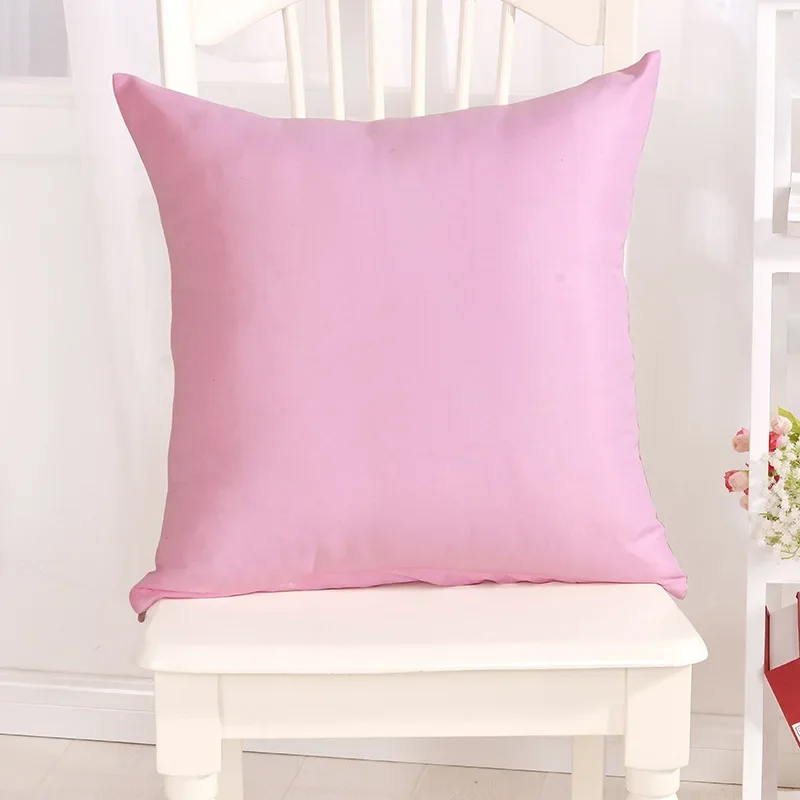 Candy Color Pillowcase Solid     Decorative  Home Decoration Sofa Car Cushion Cover 40x40