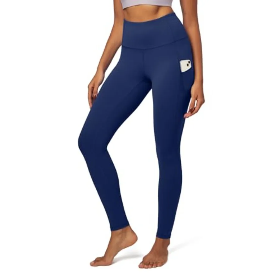 

IUGA Leggings with Pockets for Women High Waisted Yoga Pants Women Tummy Control Workout Compression Running Leggings