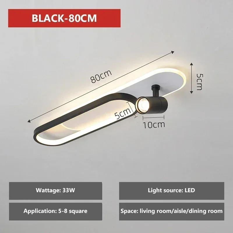 DAMIASMIL Nordic LED Decke Lampen Für Wohnzimmer Korridor Garderobe Decke Licht Mit Scheinwerfer Kronleuchter Wohnkultur Beleuchtung Leuchte 5