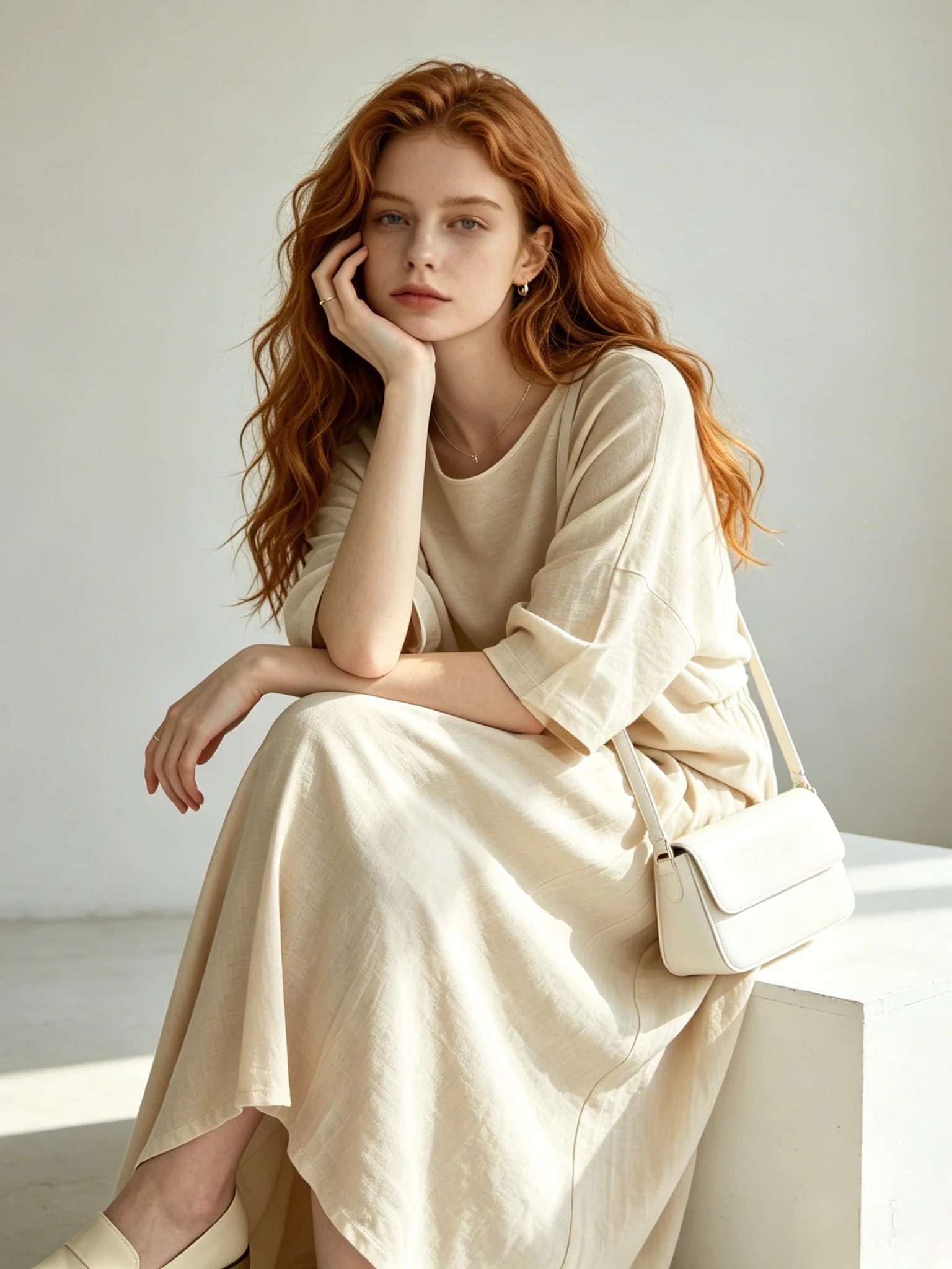 

Korean Style Batwing Sleeve Loose High Waist Skirt Set Summer Slimming Fashionable Casual Breathable round Neck T-Shirt