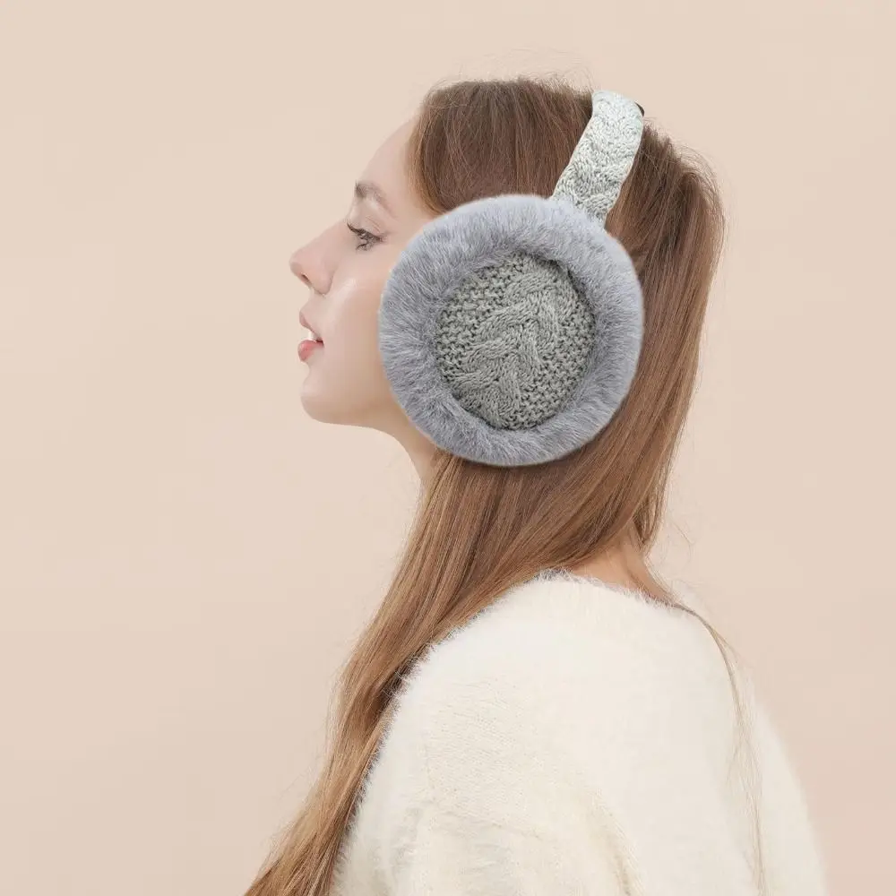 Gifts Soft Foldable Earmuffs Behind-the-Head Warm Ear Warmers Windproof Fleece Ear Covers Winter Accessories