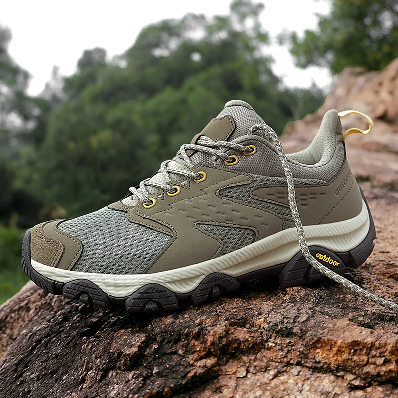 

Outdoor Hiking Shoes for Both Men and Women, with Lace Up Straps, Mesh Breathable and Anti Slip Hiking Shoes Sizes 36-46