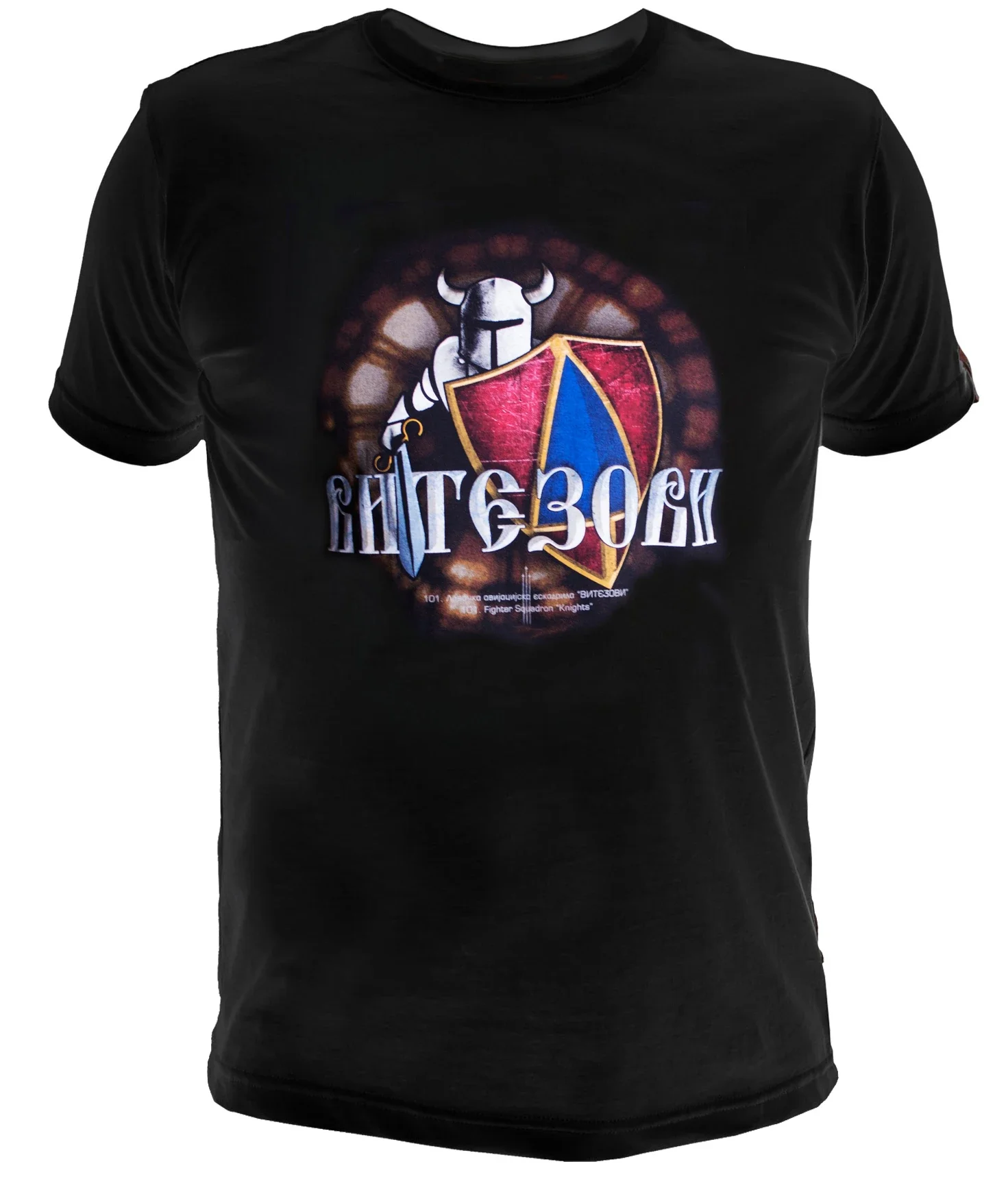 

101 Fighter Squadron Knights Badge Printed T-Shirt 100% Cotton O-Neck Short Sleeve Summer Casual Mens T-shirt Streetwear