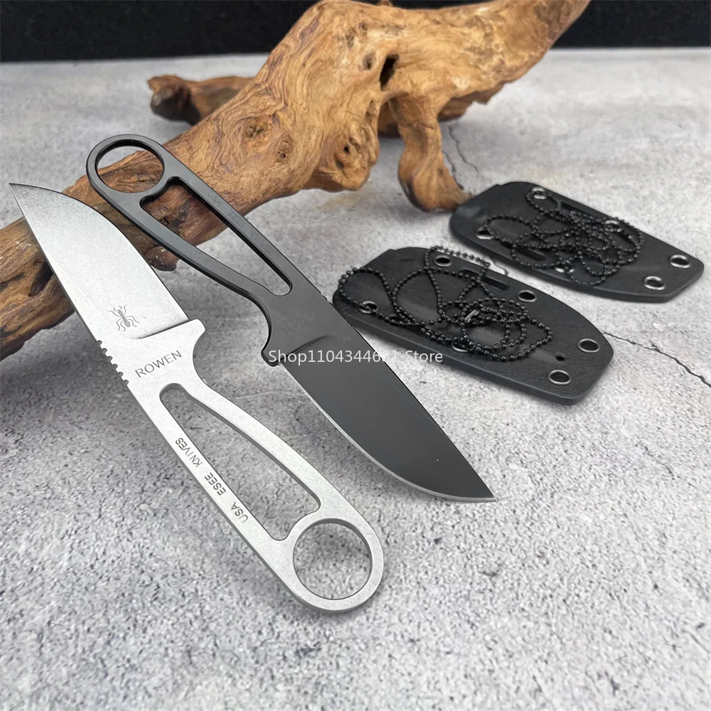 النمل IZULA مستقيم شفرة الغابة سكينة سرفايفل كامل تانغ 8Cr13mov سكين ثابت مع كيديكس غمد التخييم الصيد القتال التكتيكي