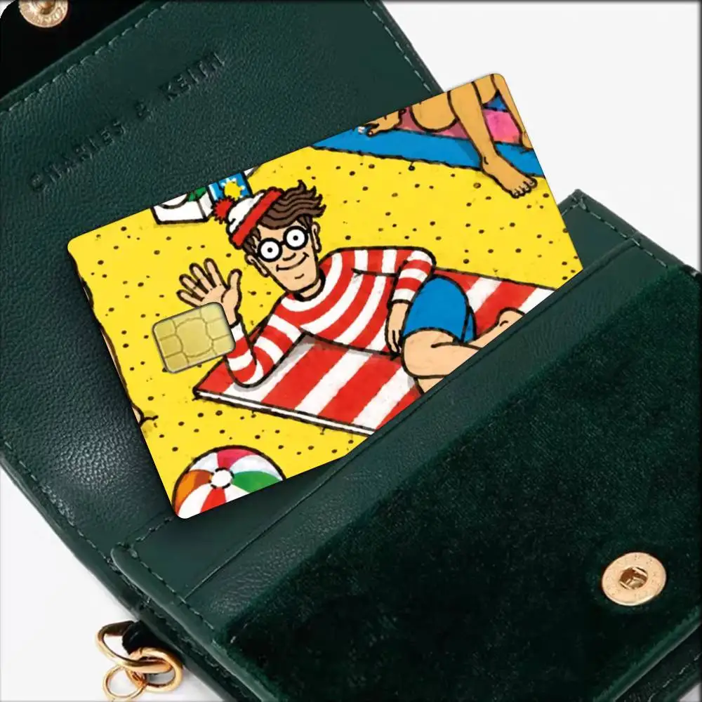 Game Wheres W-WallyS Waldo Waterproof Film Skin Cover Credit Card Stickers Debit Front Bank Bus Pass