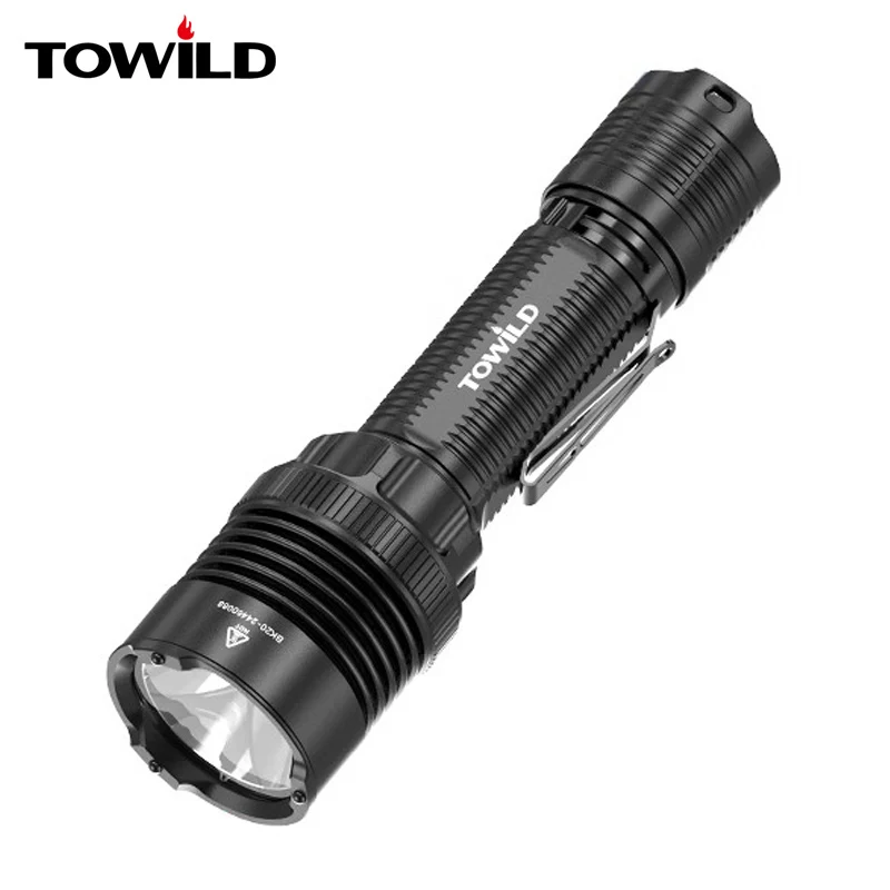 TOWILD BK20 Tactical Flashlight Rechargeable 5100lm Ultra Powerful Led Torch Self Defense Search Long Range 450m Led Flashlights