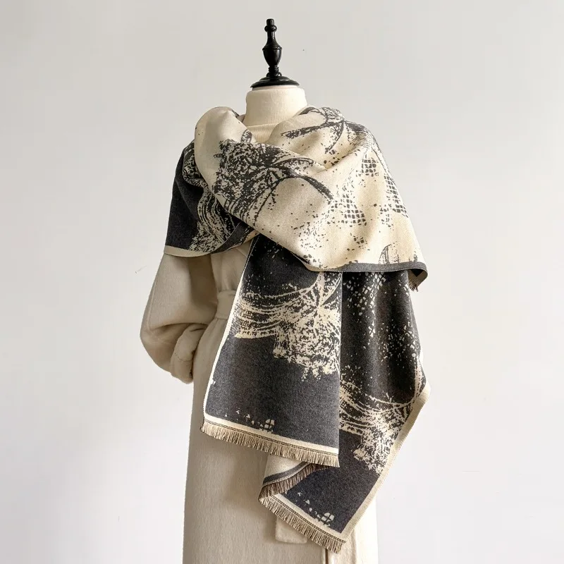 

Autumn and winter foreign trade new scarf, fashionable and versatile imitation cashmere European and American minimalist