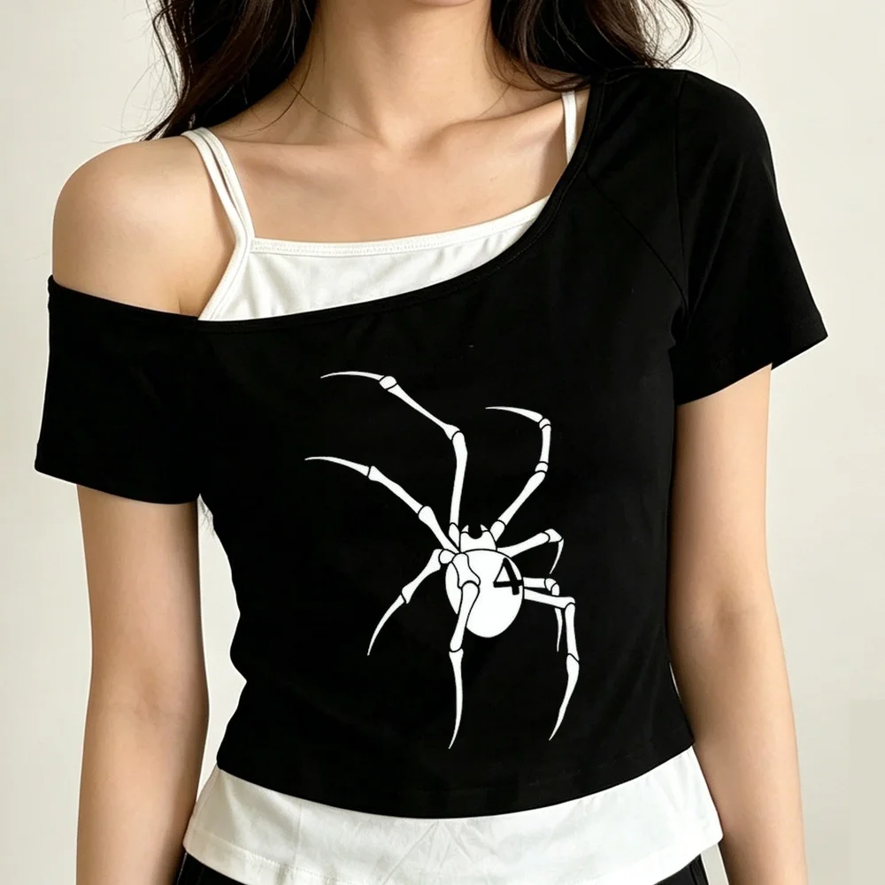 Hunter x Hunter cropped top female 2000s streetwear summer anime t shirt dollette cheap gyaru