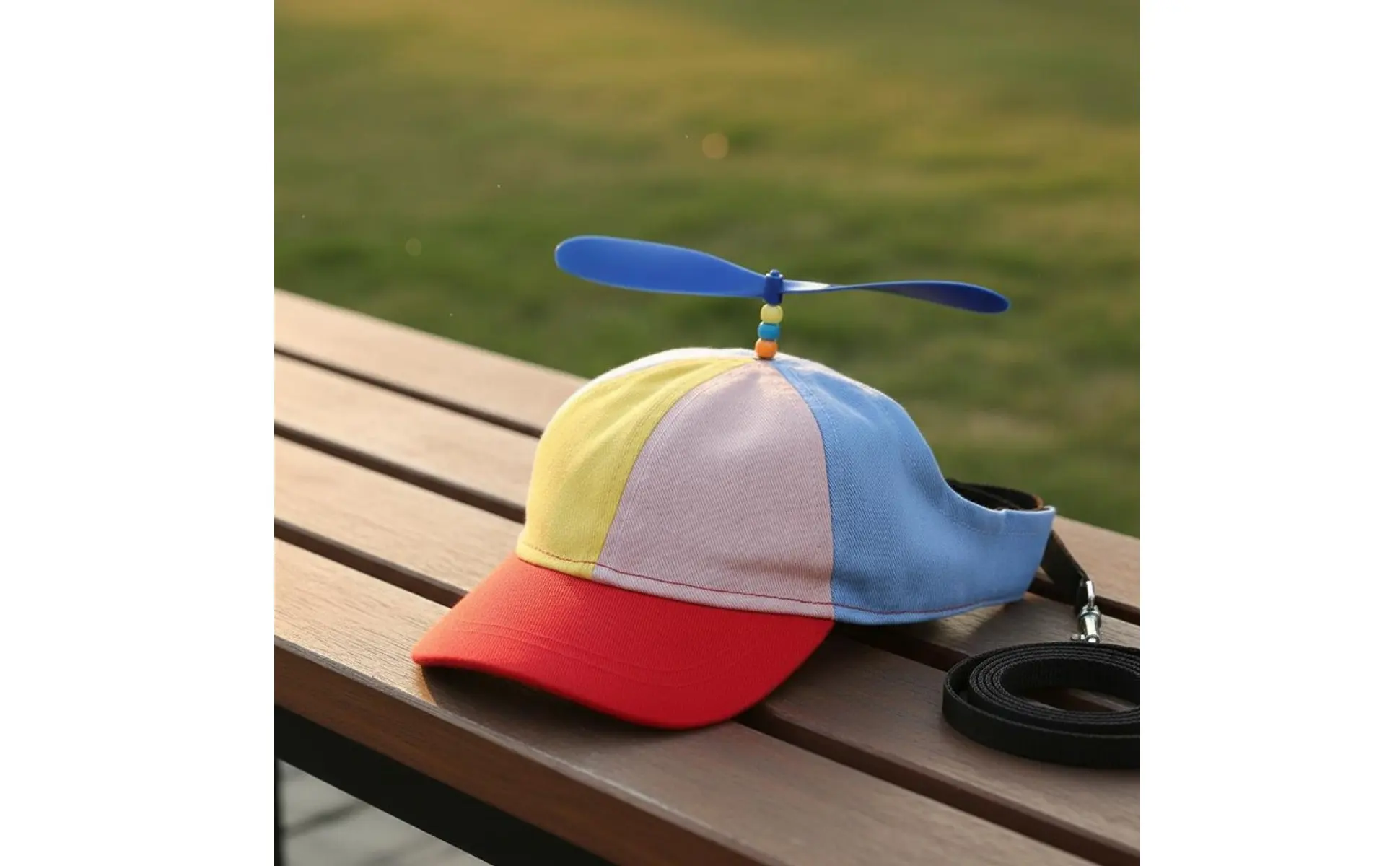 Rotating Propeller Dog Cap Lightweight Pet Propeller Hat Dog Helicopter Hat Colorful Rainbow Pet Sport Cap for Outdoor