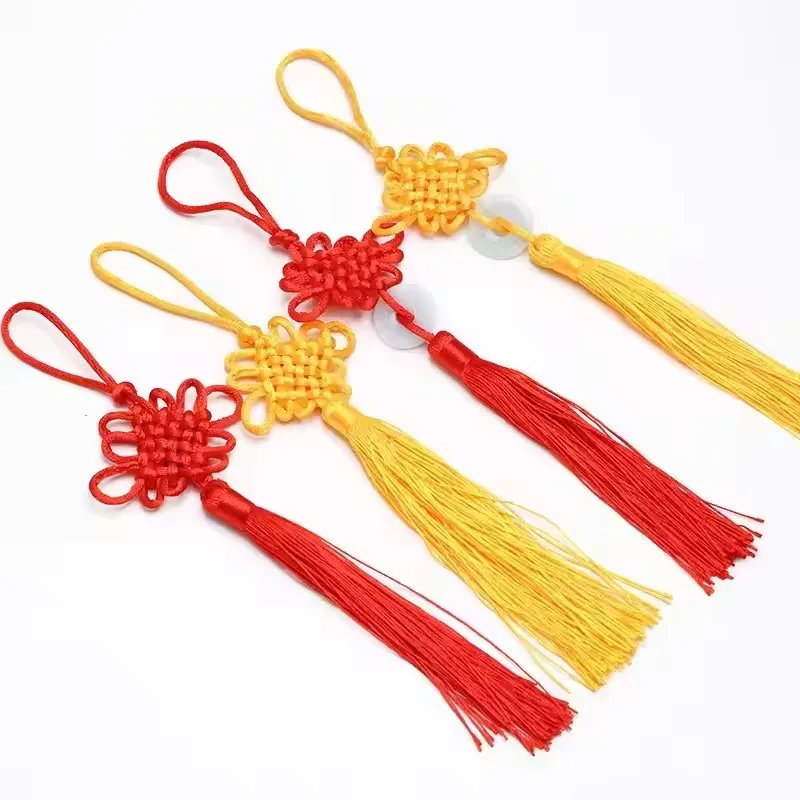 

2025 Chinese Knot Lunar New Year Decorations - Festive Red Tassel Pendant for Home | Spring Festival Hanging Ornaments