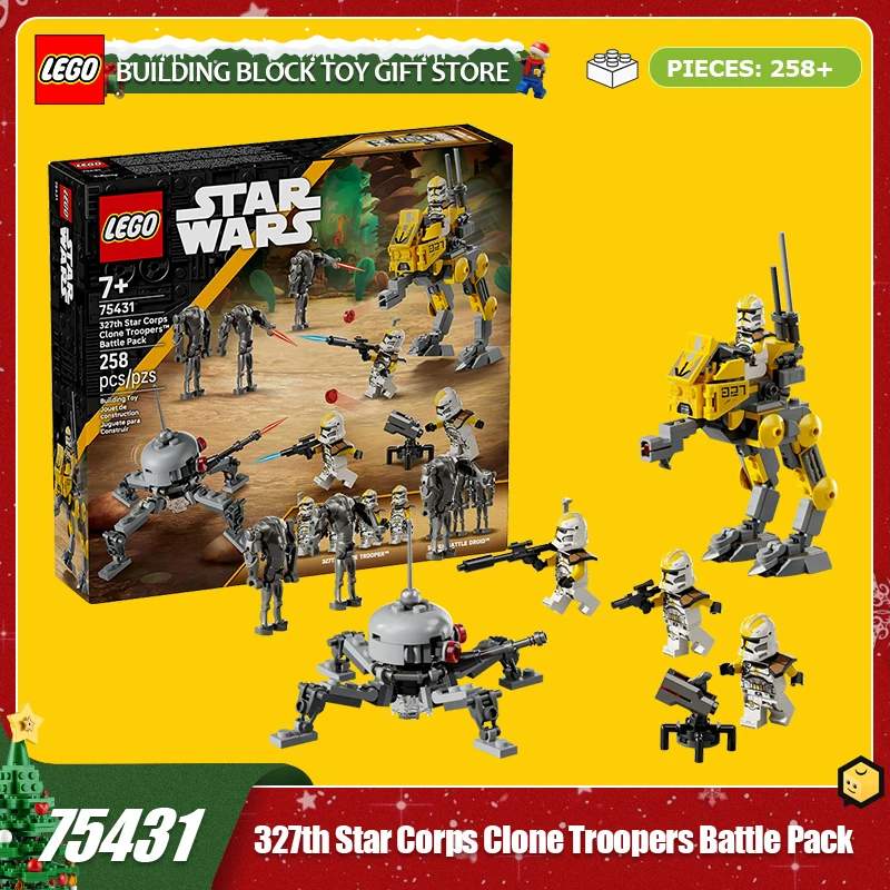 

Lego Block Toy Star Wars Series 75431, 327th Star Army Clone Battle Pack, Assembled Block Toy Gift