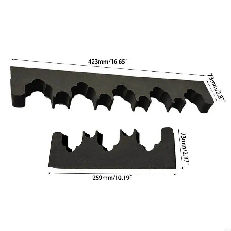 N58B Compact Eva Foam Rifles Storage Rack 3/5 Slots Display Stand Rifles Cabinet Organisatoren Universal Rifles Barrels Rust