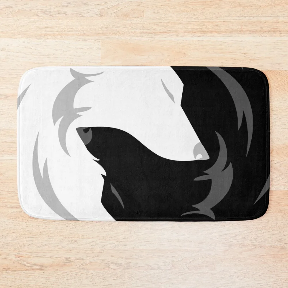 

Wolf Love - White Black Bath Mat Bathroom Accessory Floors Mat