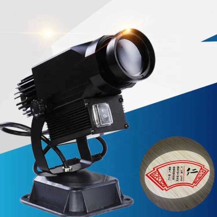 40W Logo Gobo Projector Advertising Lights LED Free Custom Sign Wall Projection Lamp Outdoor Waterproof IP65 HD&Bright