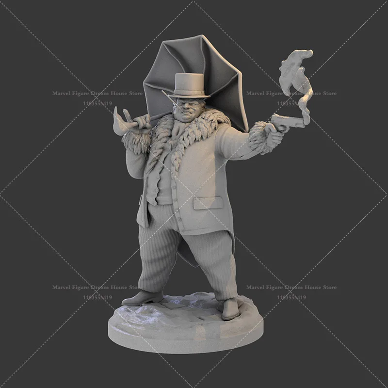 1/24 1/12 Scale DC Penguin Cobblepot Gotham City Weird Mafia Tuxedo Boss Umbrella DIY Self-assembled GK 3D Resin Un-panited Doll